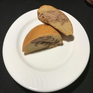 Vanilla Donut with Chocolate Cream