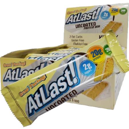 HealthSmart Atlast Uncoated Protein Bar Yellow Cake 64g