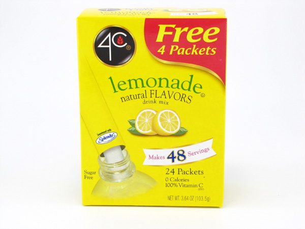 4C Tottaly light to go drink mix - Lemonade front of box image