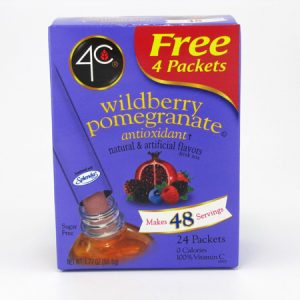 4C Tottaly light to go drink mix - Wildberry pomegranate front of box image