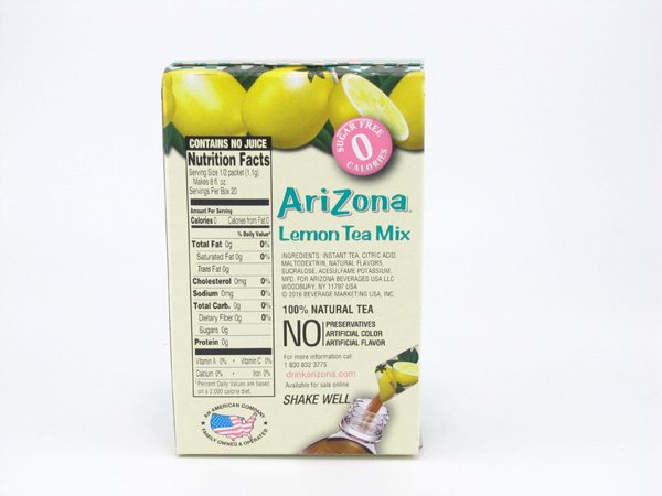Arizona Lemon Tea Mix back image