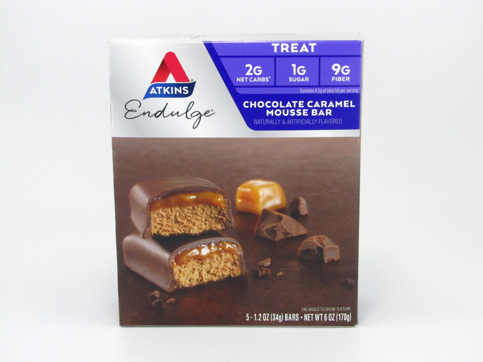Endulge Chocolate Caramel Mousse Bar front of box image