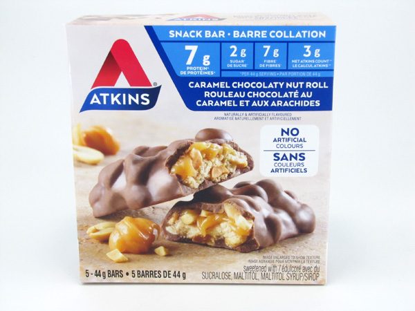 Atkins Caramel Chocolate Nut Roll front of box image