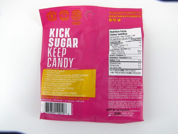 Smart Sweets - Gummy Bears - Fruity - back view
