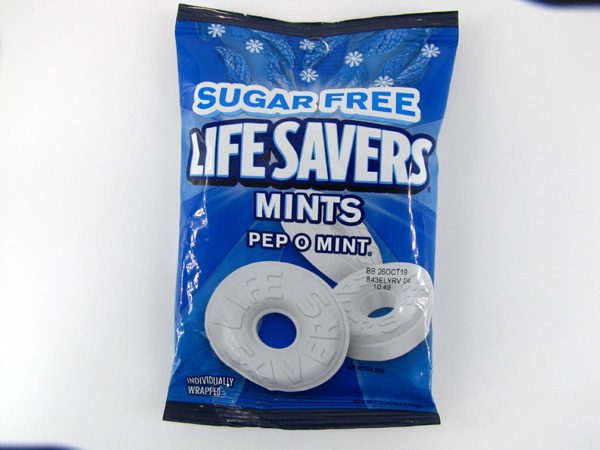 Lifesavers mints - Pep O Mint - front view