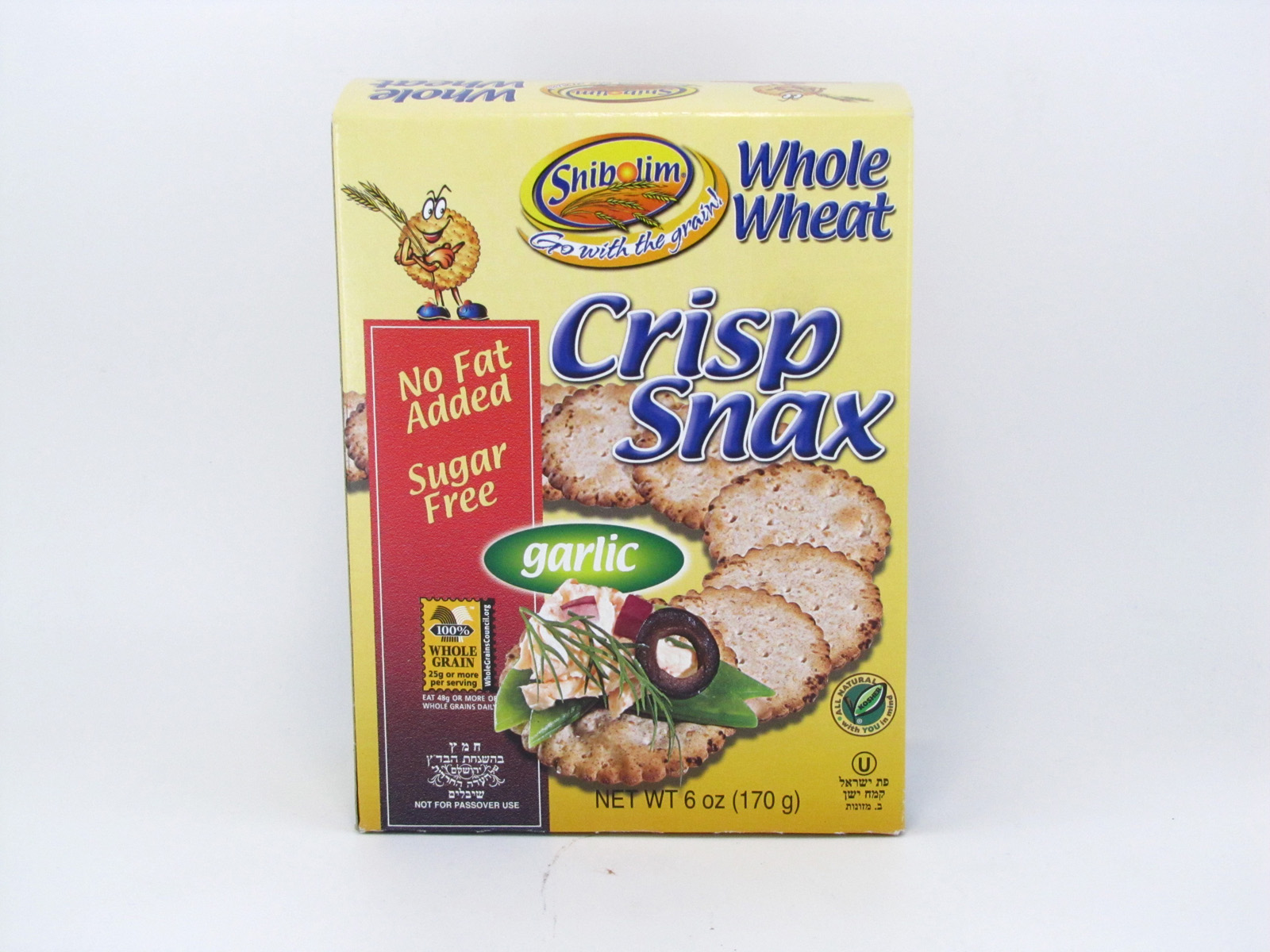 Shibolim Crisp Snax - Garlic - front view