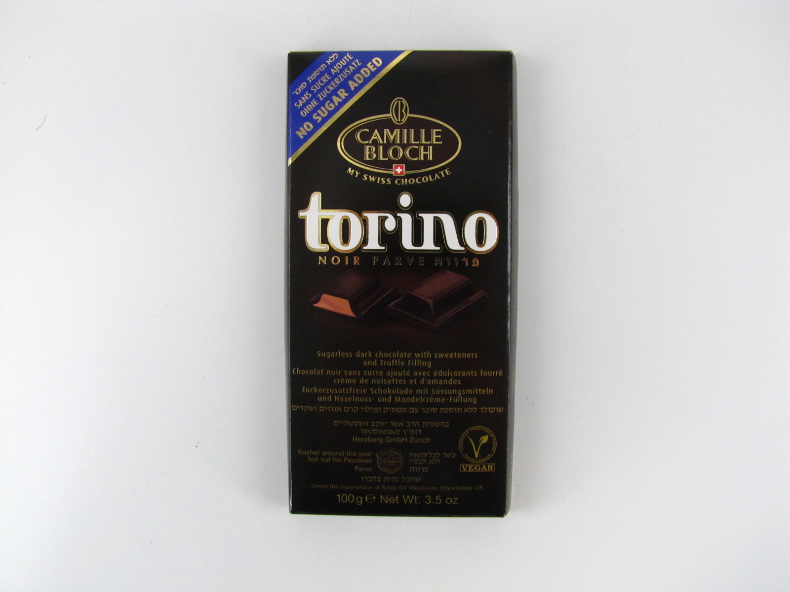 Camille Bloch - Torino Dark Chocolate - front view