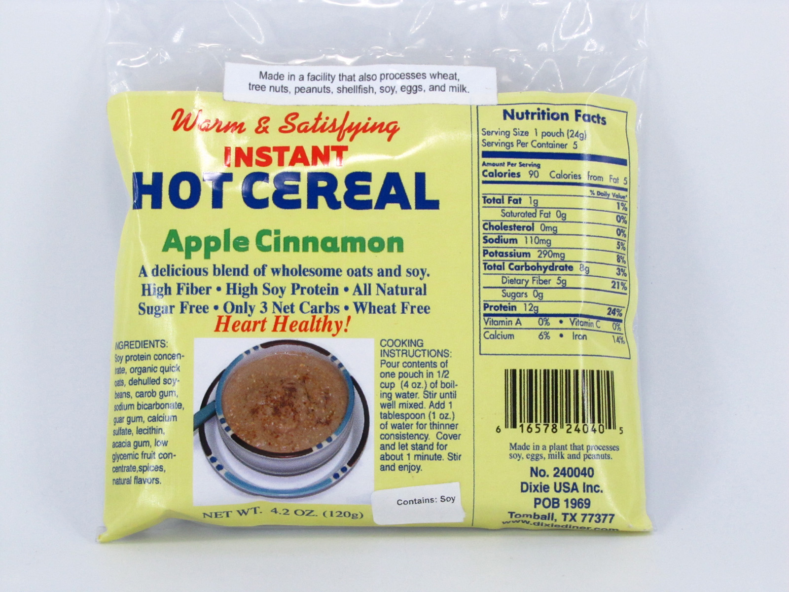 Hot Cereal - Apple Cinnamon - front view