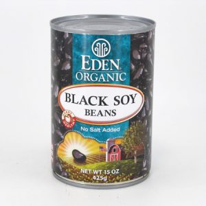 Eden Organic Black Soy Beans - front view