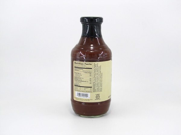 G Hughes BBQ Sauce - Maple Brown - back view