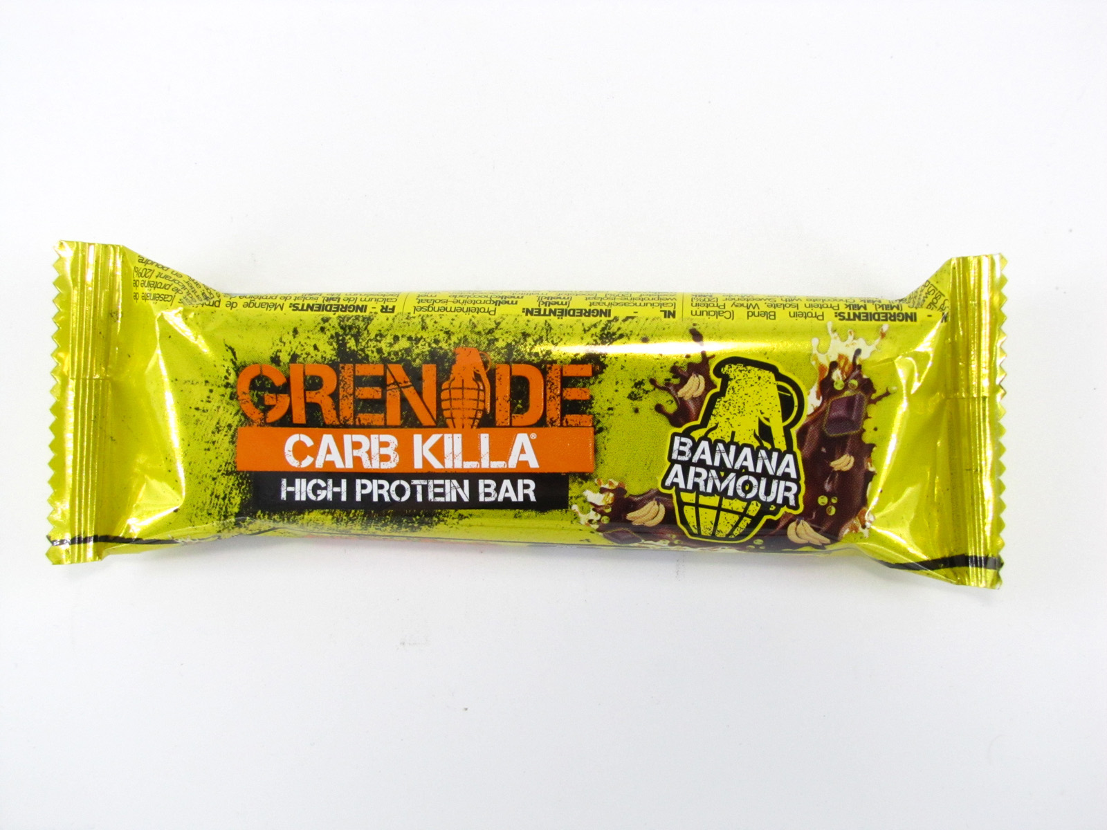 Grenade Carb Killa Protein Bar - Banana Armour - front view