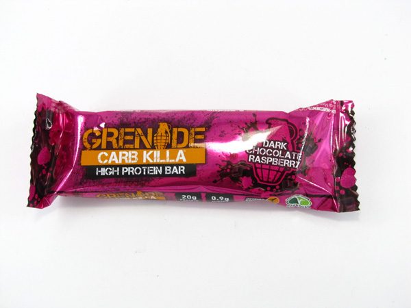 Grenade Carb Killa Protein Bar - Dark Chocolate Raspberry - front view