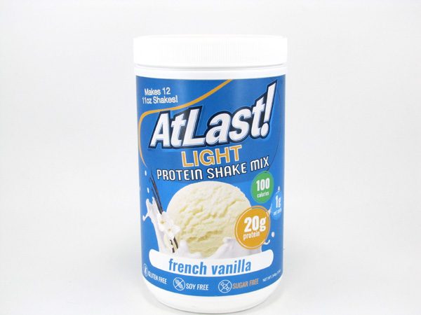AtLast Light Protein Shake Mix - French Vanilla - front view