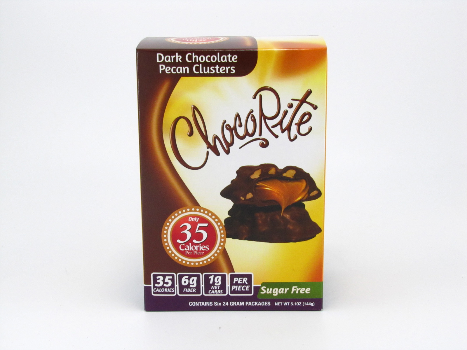 Healthsmart Chocorite Bar (Value pack) Dark Chocolate Pecan Clusters - front view