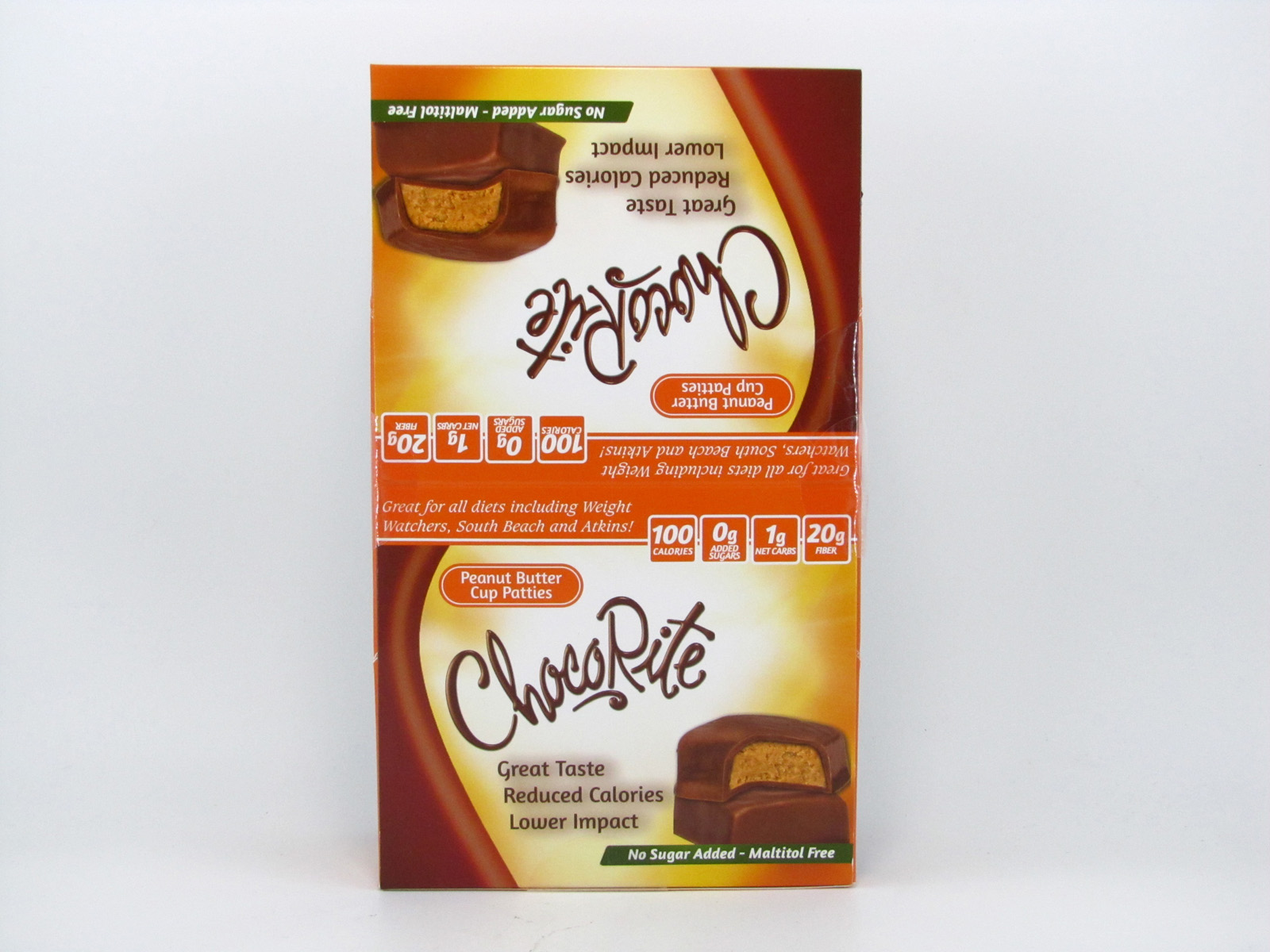 Chocorite Bar (36g) - Peanut Butter Cup Patties Box of 16 - front view