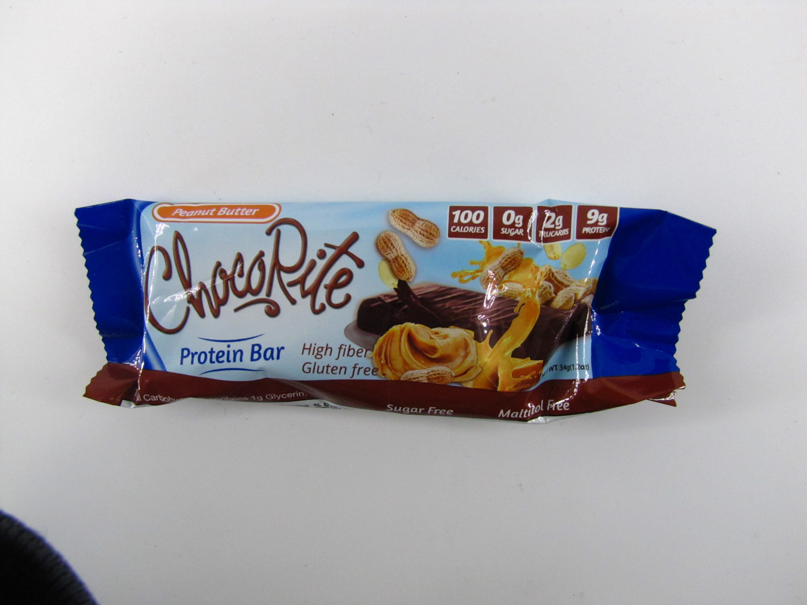 Chocorite Protein Bar ( 34g)- Peanut Butter - front view