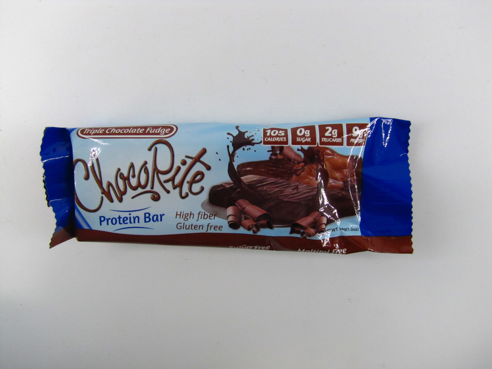 Chocorite Protein Bar ( 34g)- Triple Chocolate Fudge - front view