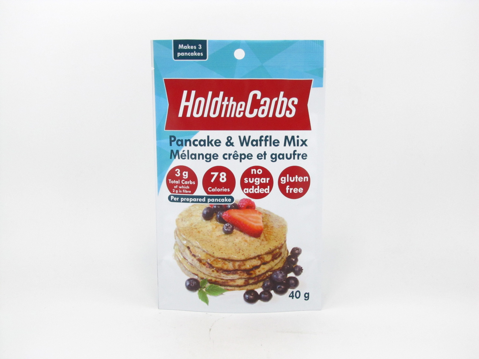 Hold the Carbs - Low Carb Pancake & Waffle Mix 40g - front view