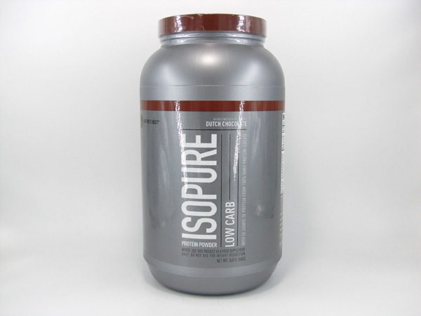 Isopure Whey Protein Shake (3lb)- Dutch Chocolate - front view