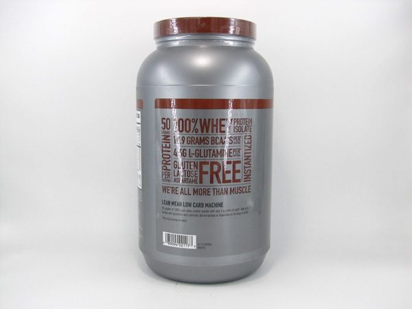 Isopure Whey Protein Shake (3lb)- Dutch Chocolate - side view