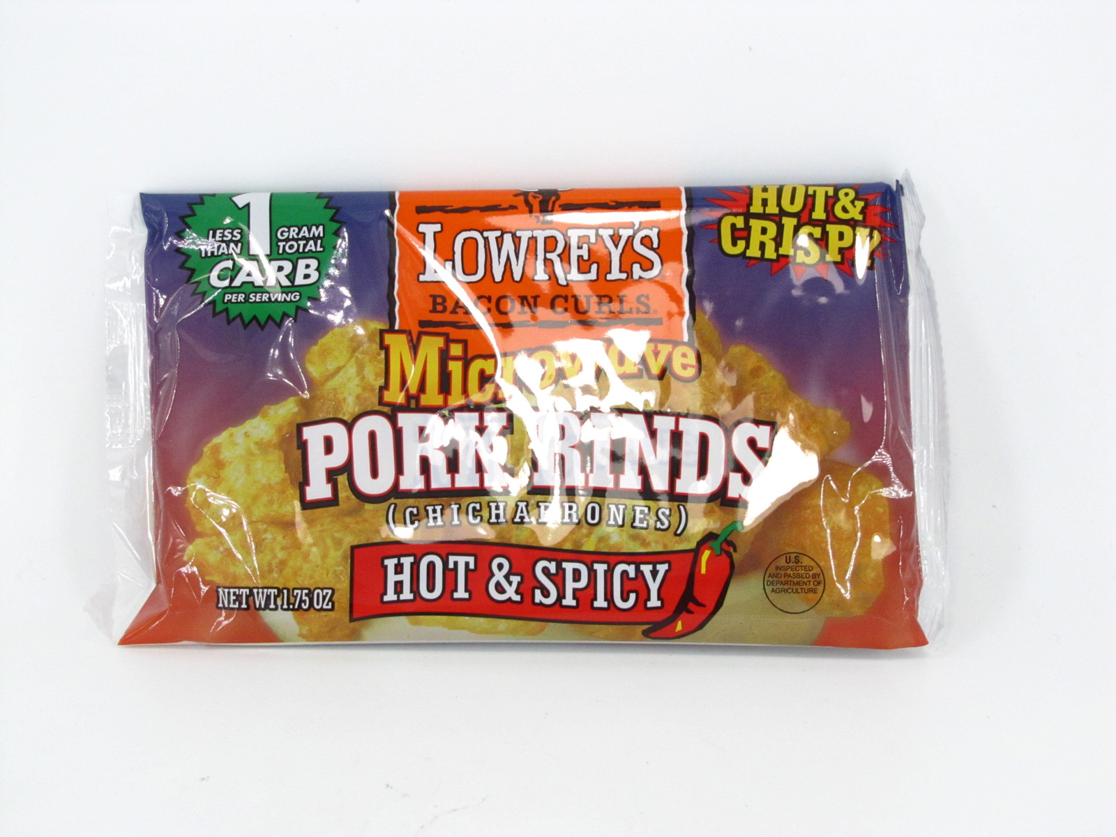 Pork Rinds - Hot and Spicy - front view