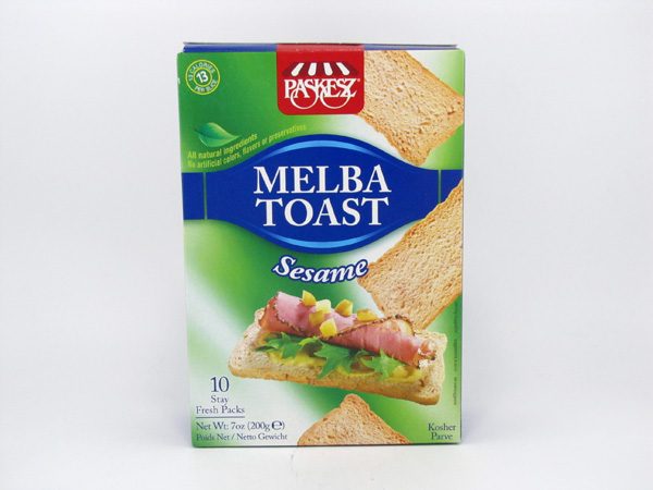 Melba Toast - Sesame - front view
