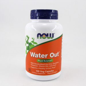 Now - Water Out - 100 veg capsules - front view