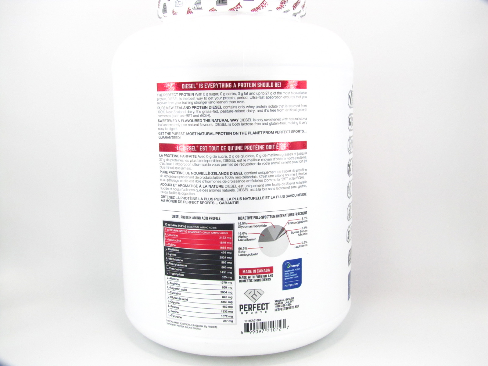 Diesel protein shake 5lb Triple rich dark chocolat Ontario Nutrition