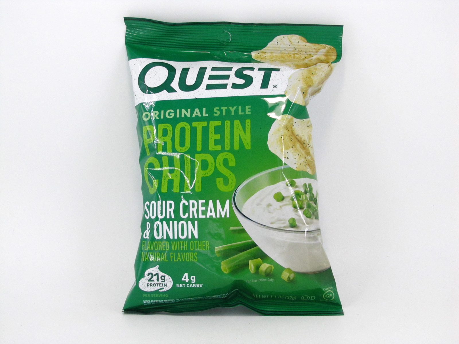 Quest Protein Chips - Sour Cream & Onion - front view