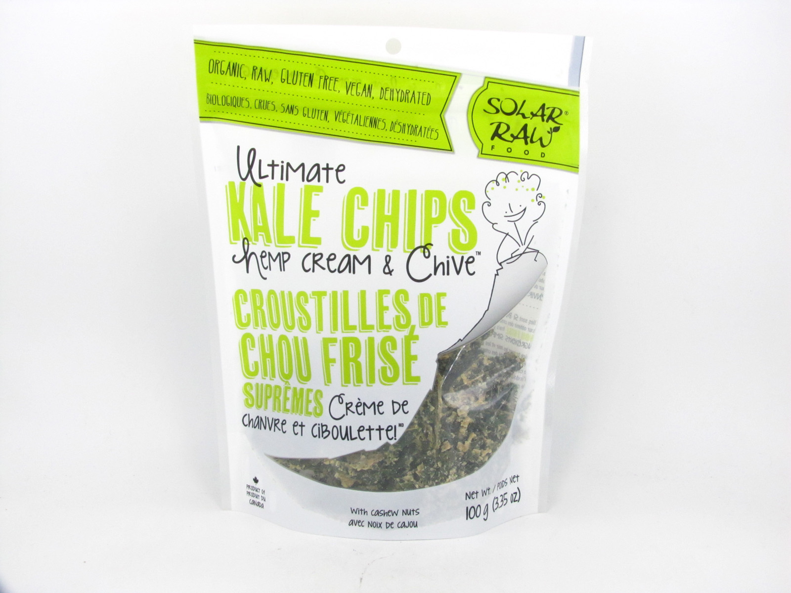 Kale Chips - Hemp Cream & Chives - front view