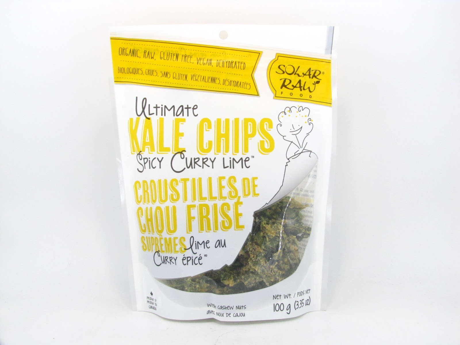 Kale Chips - Spice Curry Lime - front view