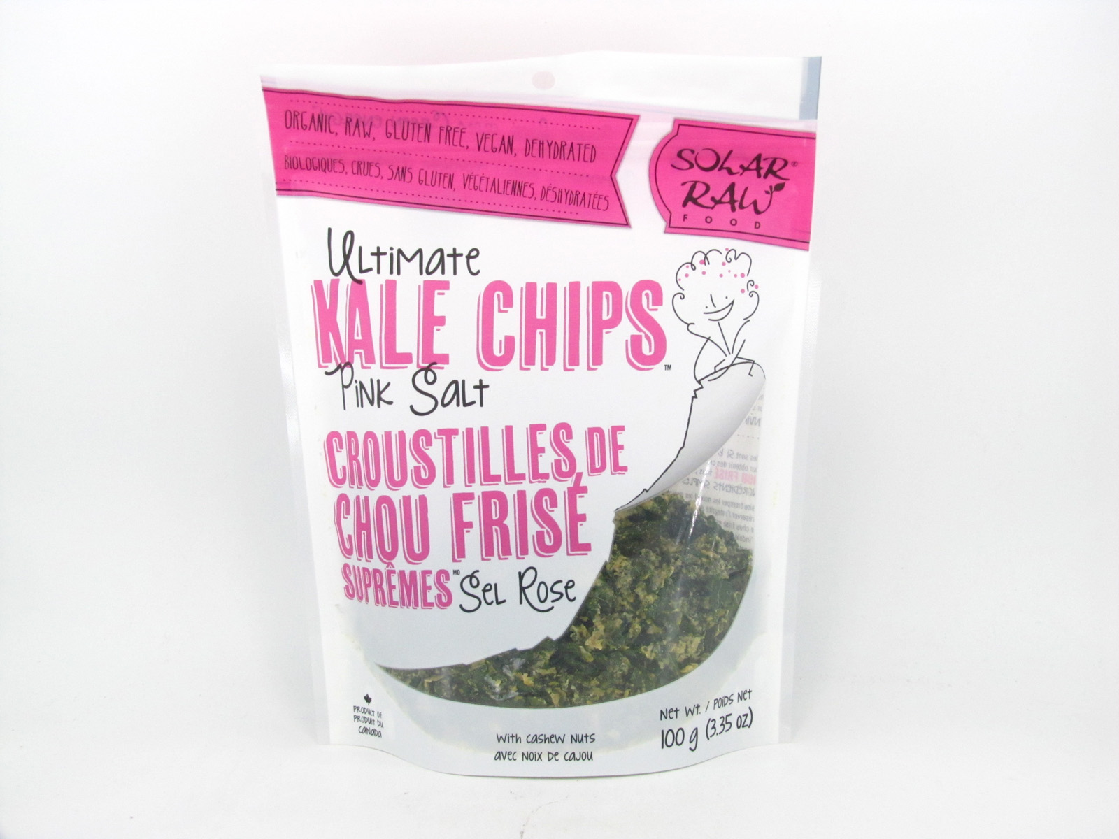 Kale Chips - Pink Salt - front view