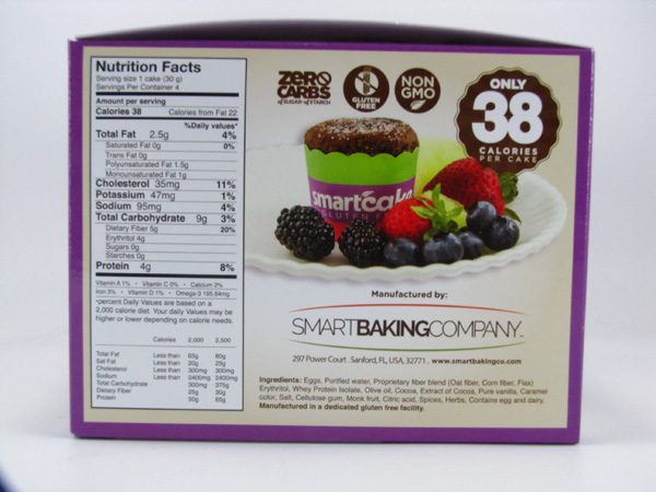 Smart Cake - Chocolate Box of 8 - side view