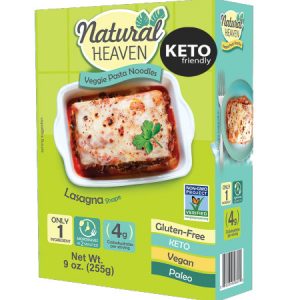 Natural Heaven Veggie Pasta Noodles Lasagna Shape 255g is suitable for phase 1 and 2