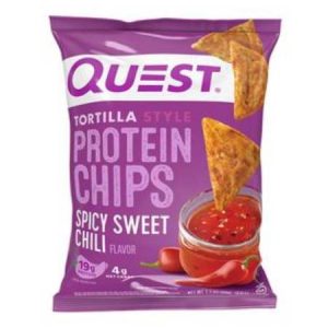 Quest Protein Chips - Spicy Sweet Chili 32g Tortilla Style Protein Chips pack the perfect mix of enticing sweetness and just enough of a spicy kick to keep you coming back for more.