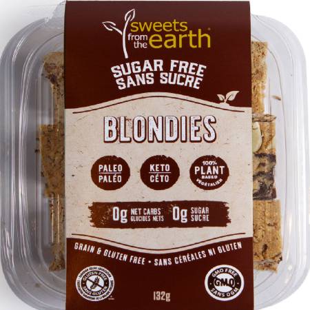 Sweets From The Earth Sugar Free Blondies 132g, The Best and The Tastiest Sugar Free Blondies. Sweets From The Earth Sugar Free Blondies 132g is suitable for phase 1 and 2.
